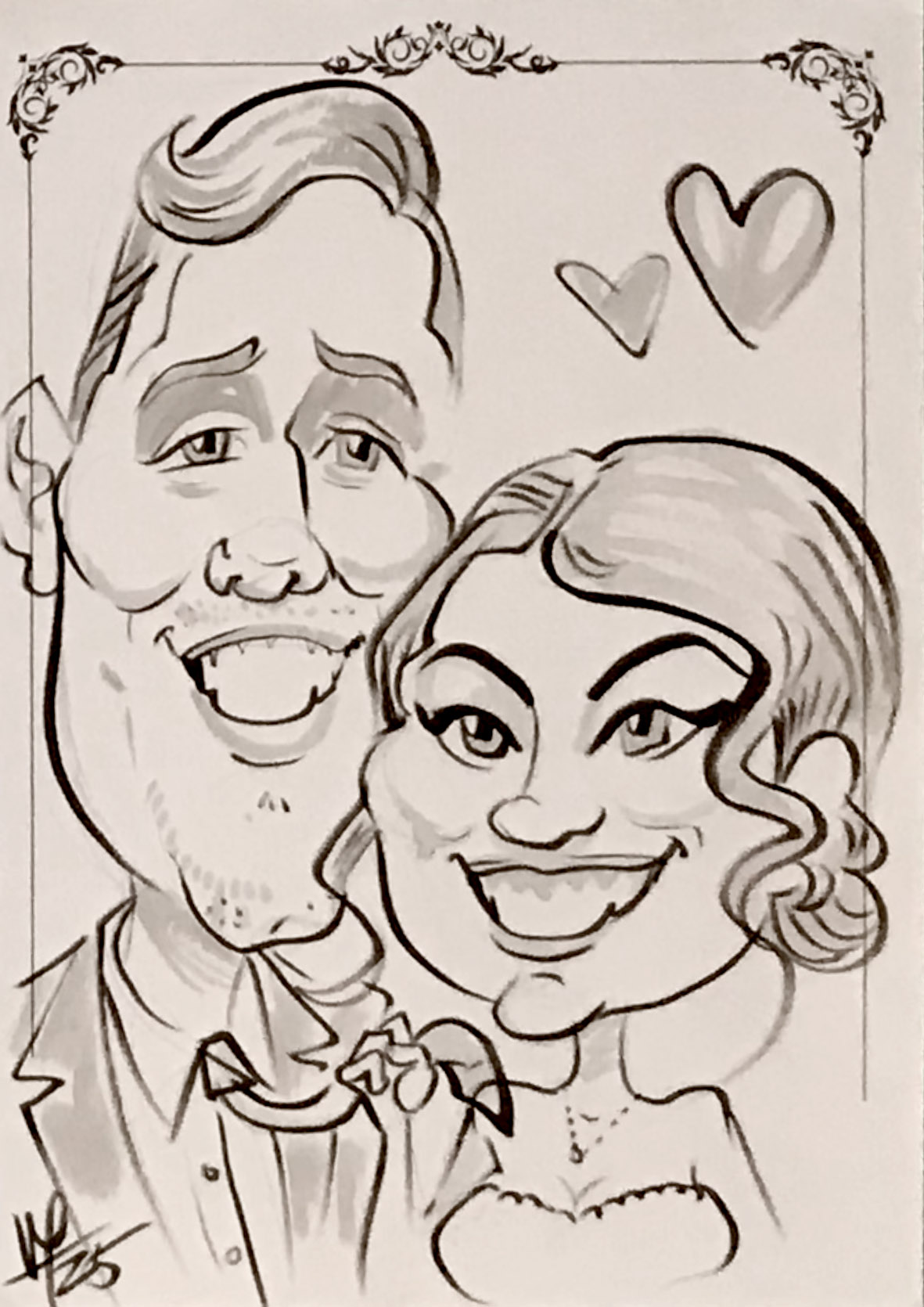 karikatura na svatbu