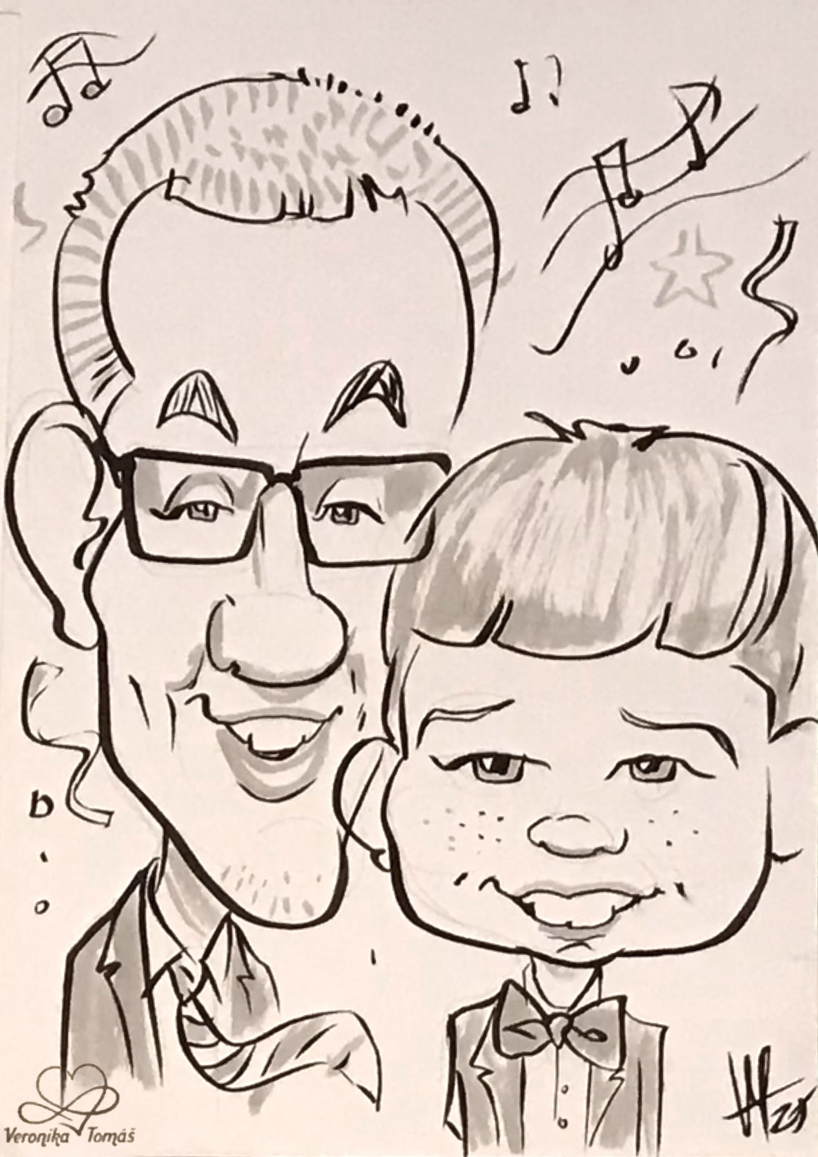 karikatura na svatbu